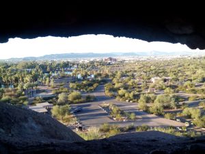 Peering through the Hole-in-the-Rock